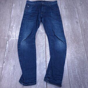 G-Star Raw Mens Arc 3D Slim Fit Jeans Size 29x31 Blue Denim Stretch Pants